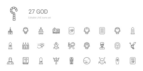 god icons set