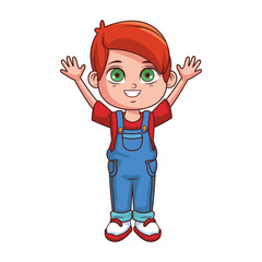 Cute boy cartoon