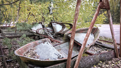 abandoned amusement park in Chernobyl