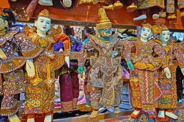 Stunning Burmese puppets, Mandalay, Myanmar
