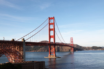 View of the Golden Gate Bridge . San Francisco, California, USA.