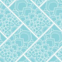 Line art seamless pattern for fabric or wrapping paper. Background with hand-drawn elements