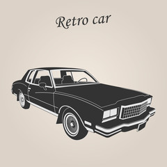 Obraz na płótnie Canvas Vintage car. Retro car. Classic car. Vector