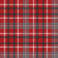 Red check plaid seamless fabric texture