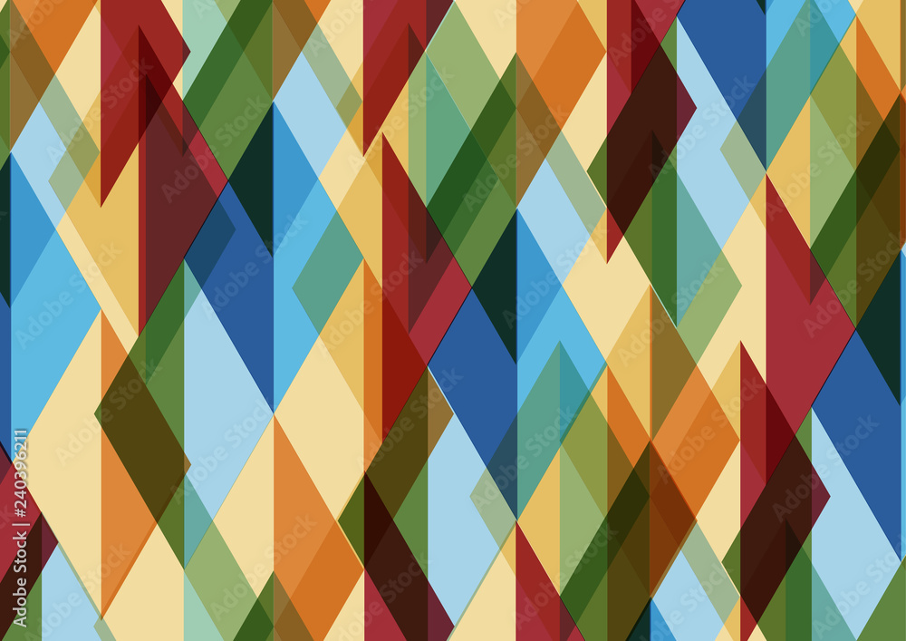 Poster abstract geometric mosaic pattern with triangles. vector illustration design