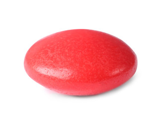 Pill on white background. Medical care and treatment