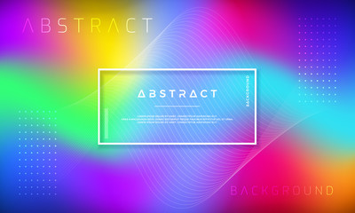 Abstract Dynamic background design with colorful gradient shapes.