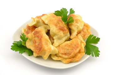 podsmażane pierogi