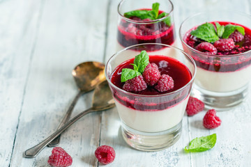 Panna cotta is a traditional Italian dessert.