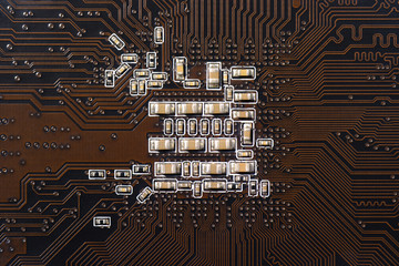 Printed circuit Board with electronic components 