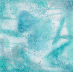 turquoise background with divorces, lines and drops