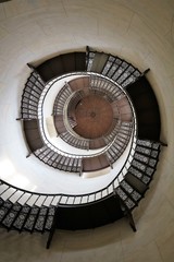 Spiral staircase in a tower, Island Rügen Germany 