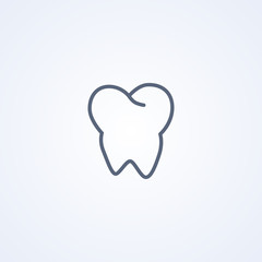 Dentistry, Tooth , vector best line icon