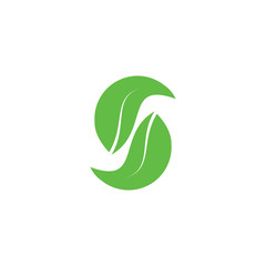 S letter Recycle logo design for environmental care organization logo, legal wood logo