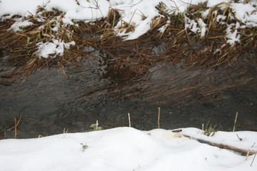 river in winter
