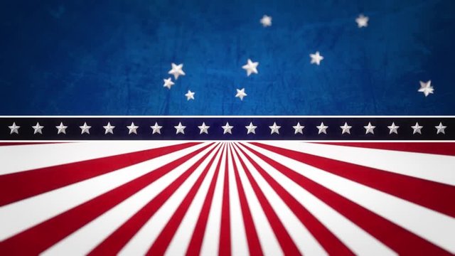 stars and stripes animated background