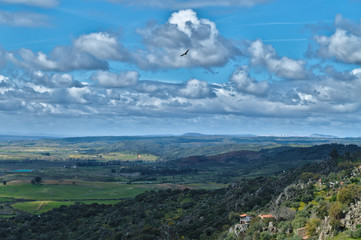 Fototapeta na wymiar Gorgeous view from Idanha-a-nova castle. castelo Branco, Portugal