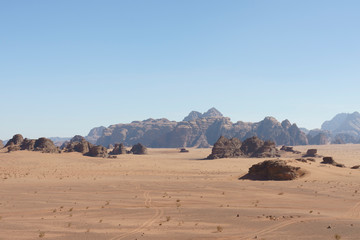 Hills and empty desert