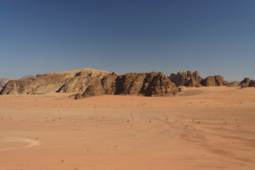 Fototapeta na wymiar Hills and empty desert