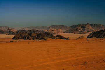 Naklejka na ściany i meble Wadi Rum desert in Jordan