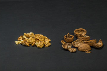 Nuts on the table