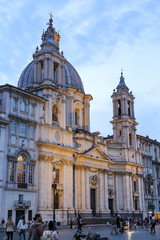 Fototapeta na wymiar Sant Agnese in Agone in Rome, Italy