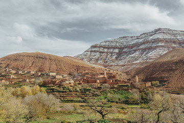 high atlas mountains in Morocco
