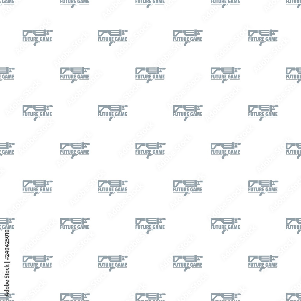 Poster Future game pattern vector seamless repeat for any web design