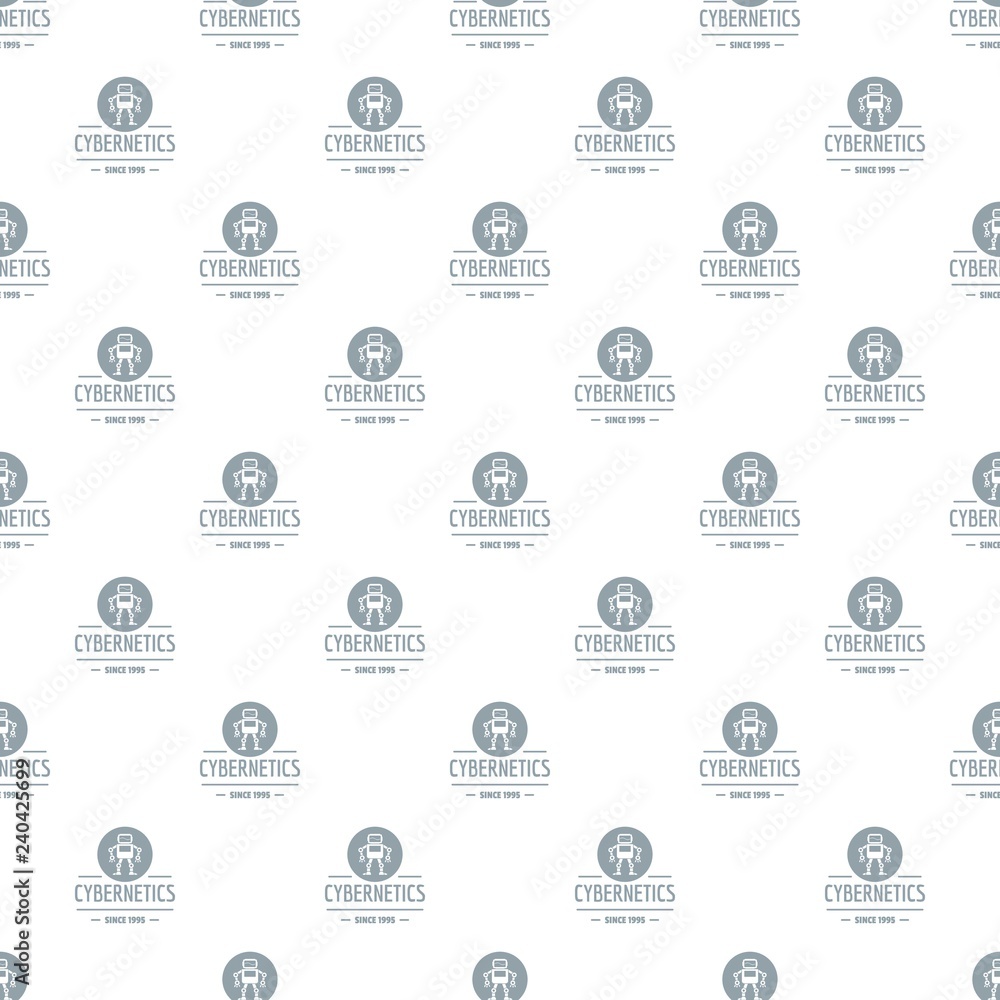 Poster robot toy pattern vector seamless repeat for any web design