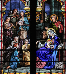 Fototapeta premium Nativity of Jesus, Notre Dame du Sacre Couer