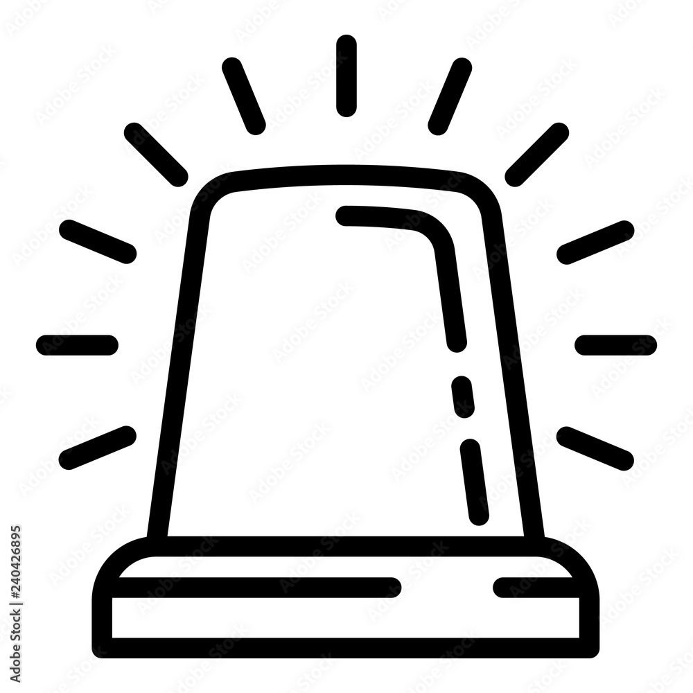 Poster vehicle flasher icon. outline vehicle flasher vector icon for web design isolated on white backgroun