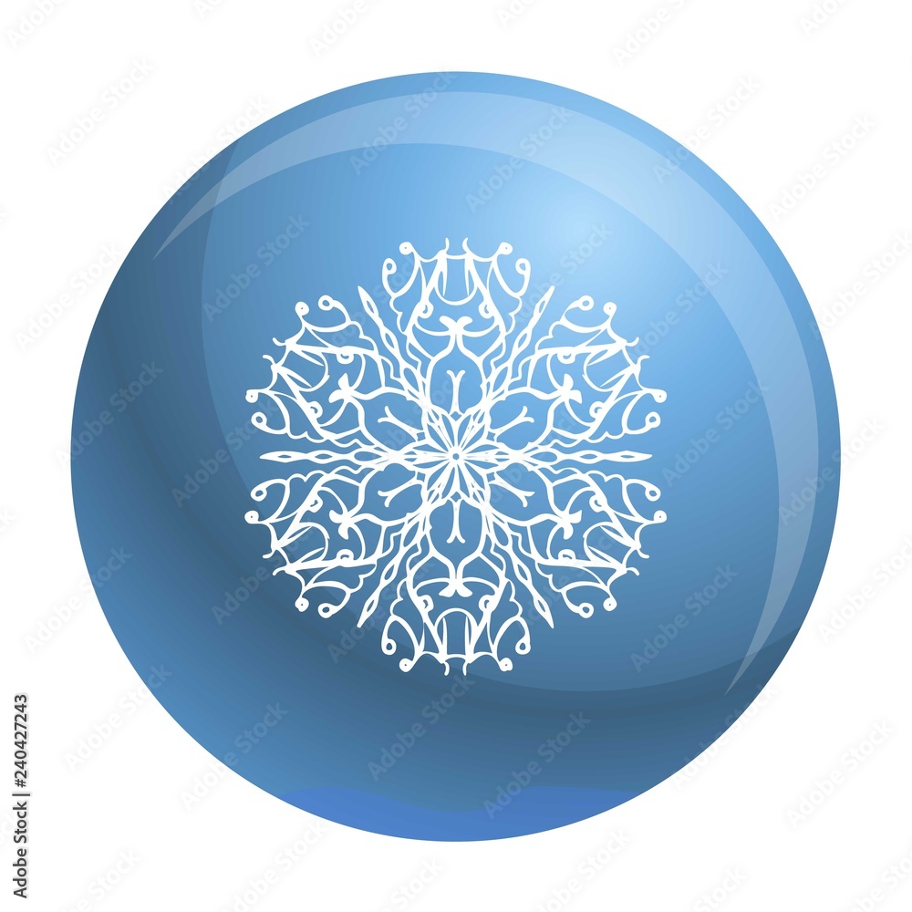 Poster snowflake icon. simple illustration of snowflake vector icon for web design isolated on white backgr
