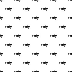 Sea fish pattern vector seamless repeating for any web design