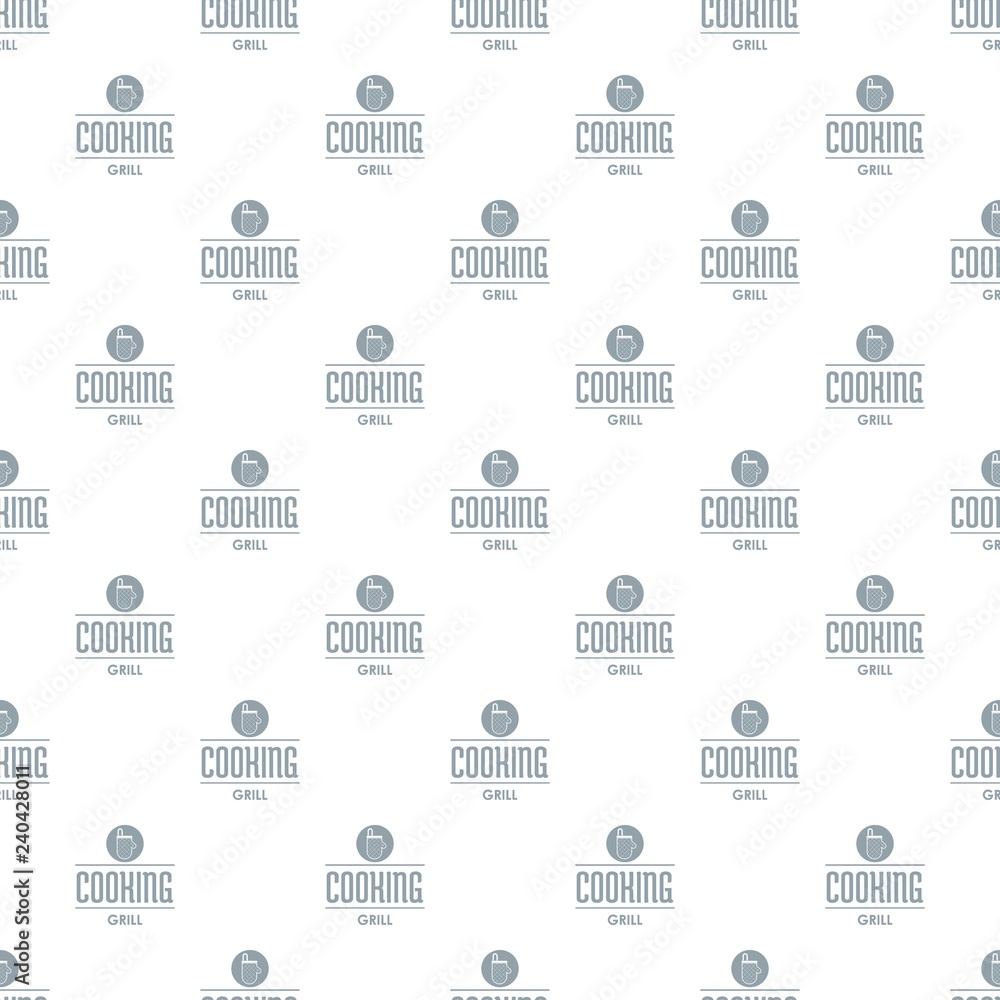 Poster meat cooking pattern vector seamless repeat for any web design