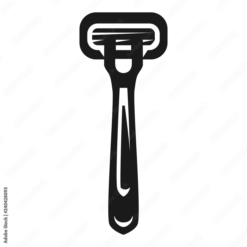 Poster razor icon. simple illustration of razor vector icon for web design isolated on white background