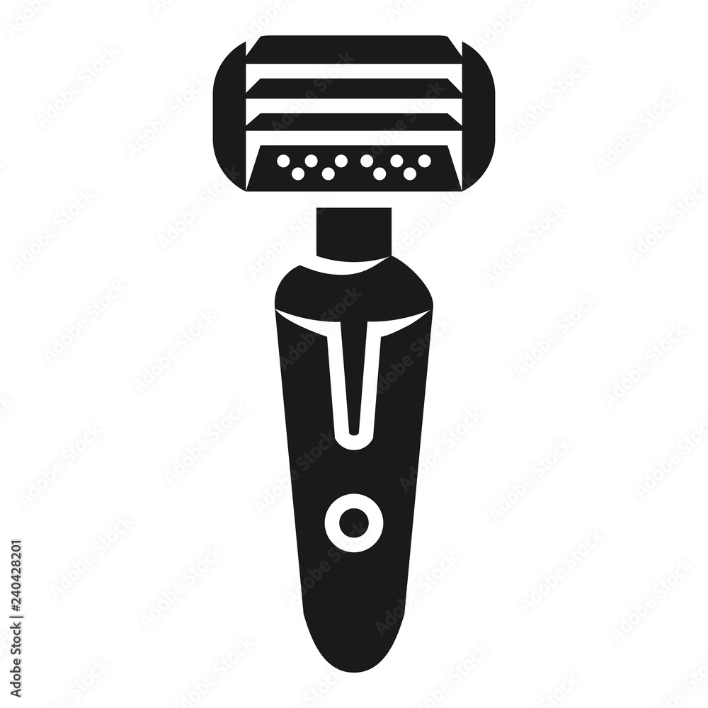Poster battery powered shaver icon. simple illustration of battery powered shaver vector icon for web desig