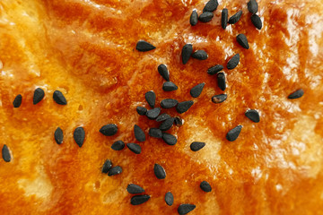 buns on the nigella seeds