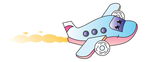 Plane cartoon character