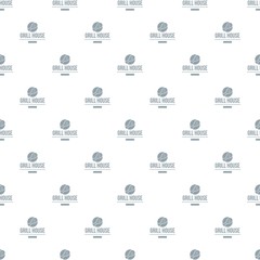 Grill chicken pattern vector seamless repeat for any web design