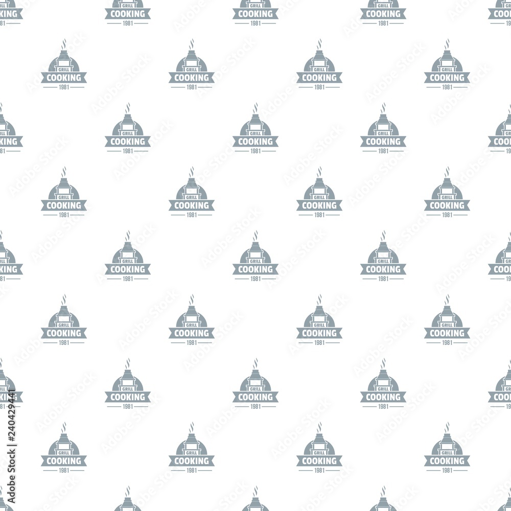 Poster grill cooking pattern vector seamless repeat for any web design