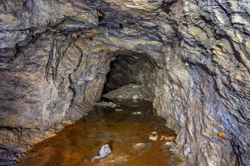 Flooded old gold mine