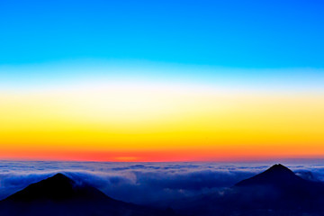 Sunrise above Mountains in San Luis Obispo