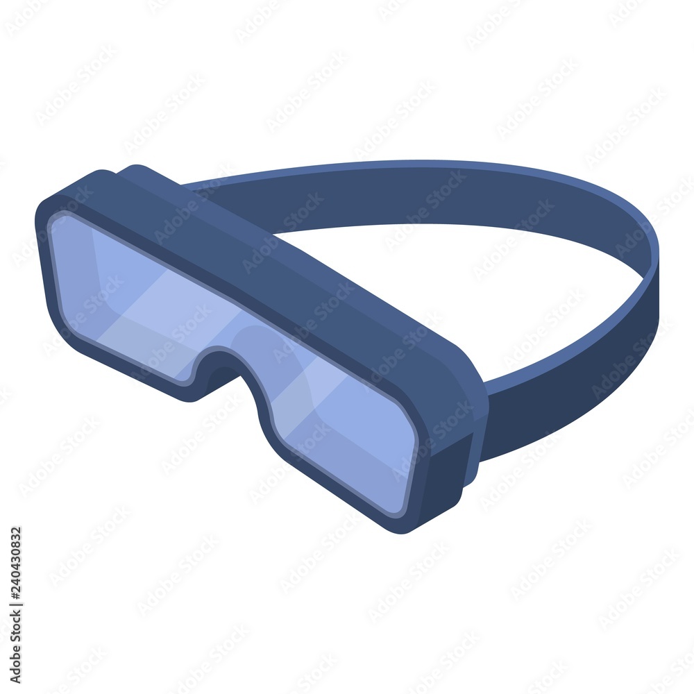Poster protect goggles icon. isometric of protect goggles vector icon for web design isolated on white back