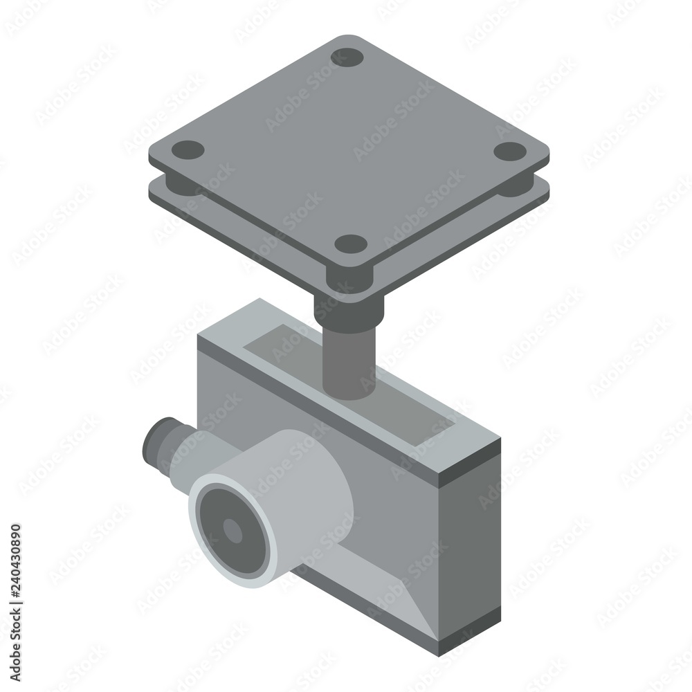 Poster drone camera icon. isometric of drone camera vector icon for web design isolated on white background