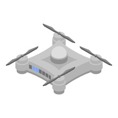 Toy drone icon. Isometric of toy drone vector icon for web design isolated on white background