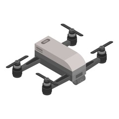 Modern small drone icon. Isometric of modern small drone vector icon for web design isolated on white background