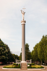 The sculpture of the goddess Viktoria