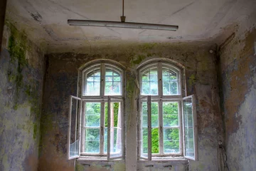 Badkamer foto achterwand Ruïnes van Beelitz-Heilstätten Verloren plaats Berlijn Brandenburg  © seb868