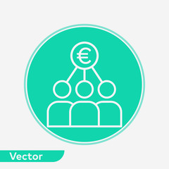 Investor vector icon sign symbol