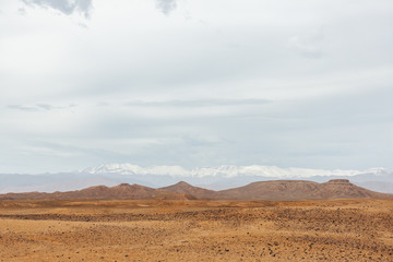 desert and mountains in Morocco 